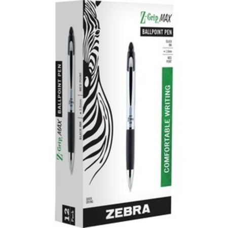 ZEBRA PEN Pen, Z-Grip Max, Bp, Rt, 1.0 ZEB22410